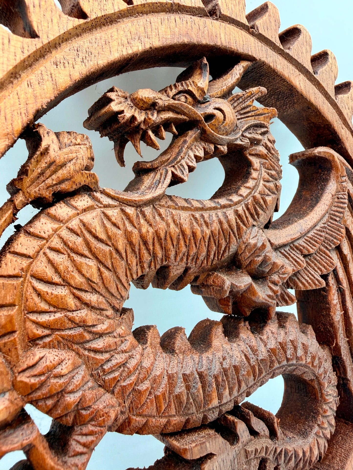 Teak wood Dragons