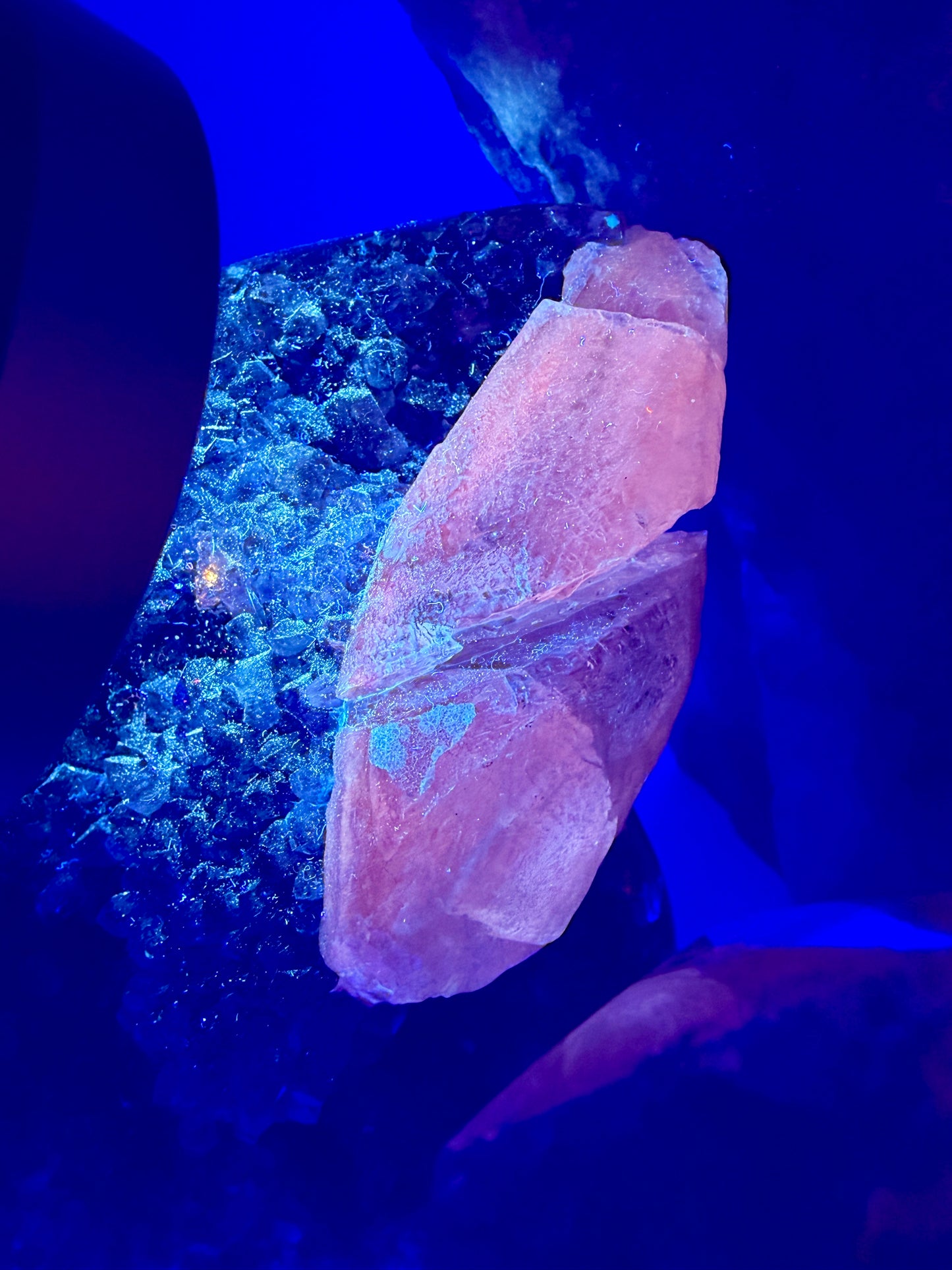 Amethyst and Calcite Free forms