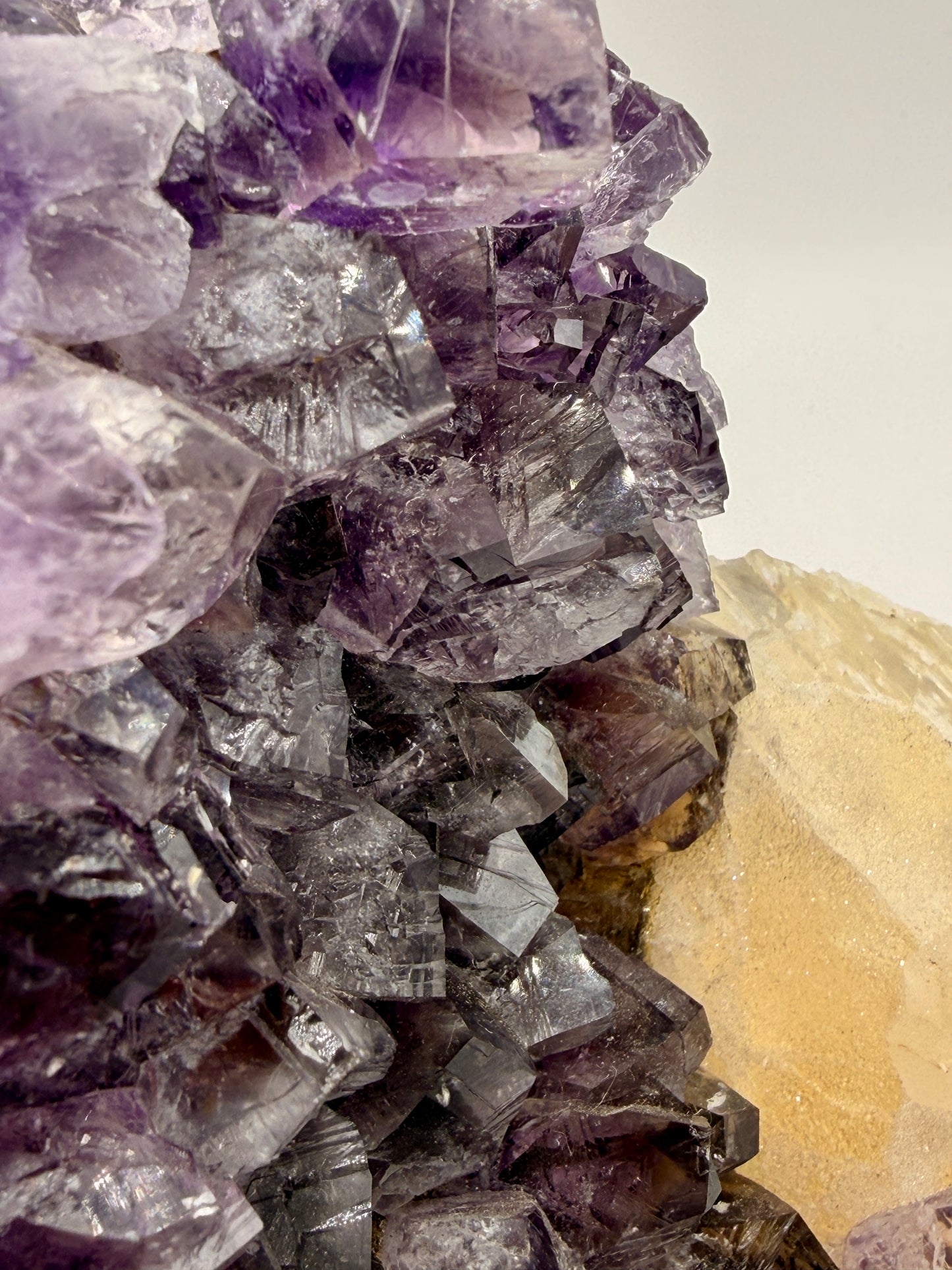 Amethyst and Calcite Free forms