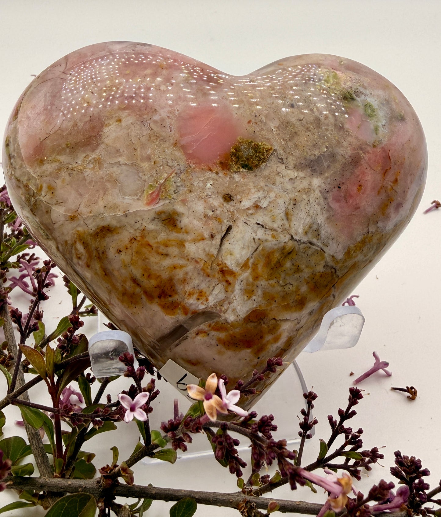 Pink opal Hearts