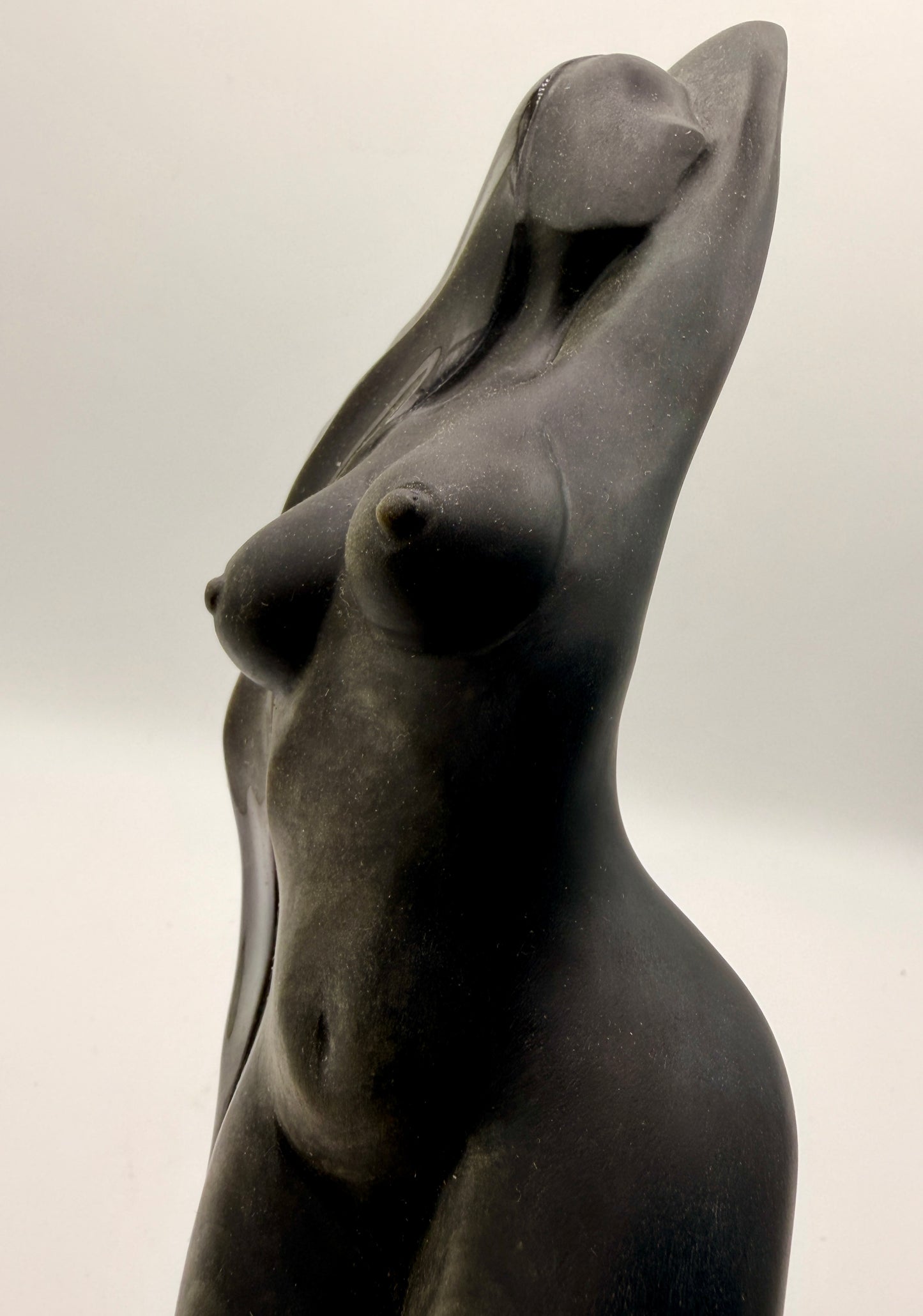 Golden Sheen Obsidian Goddess Statue