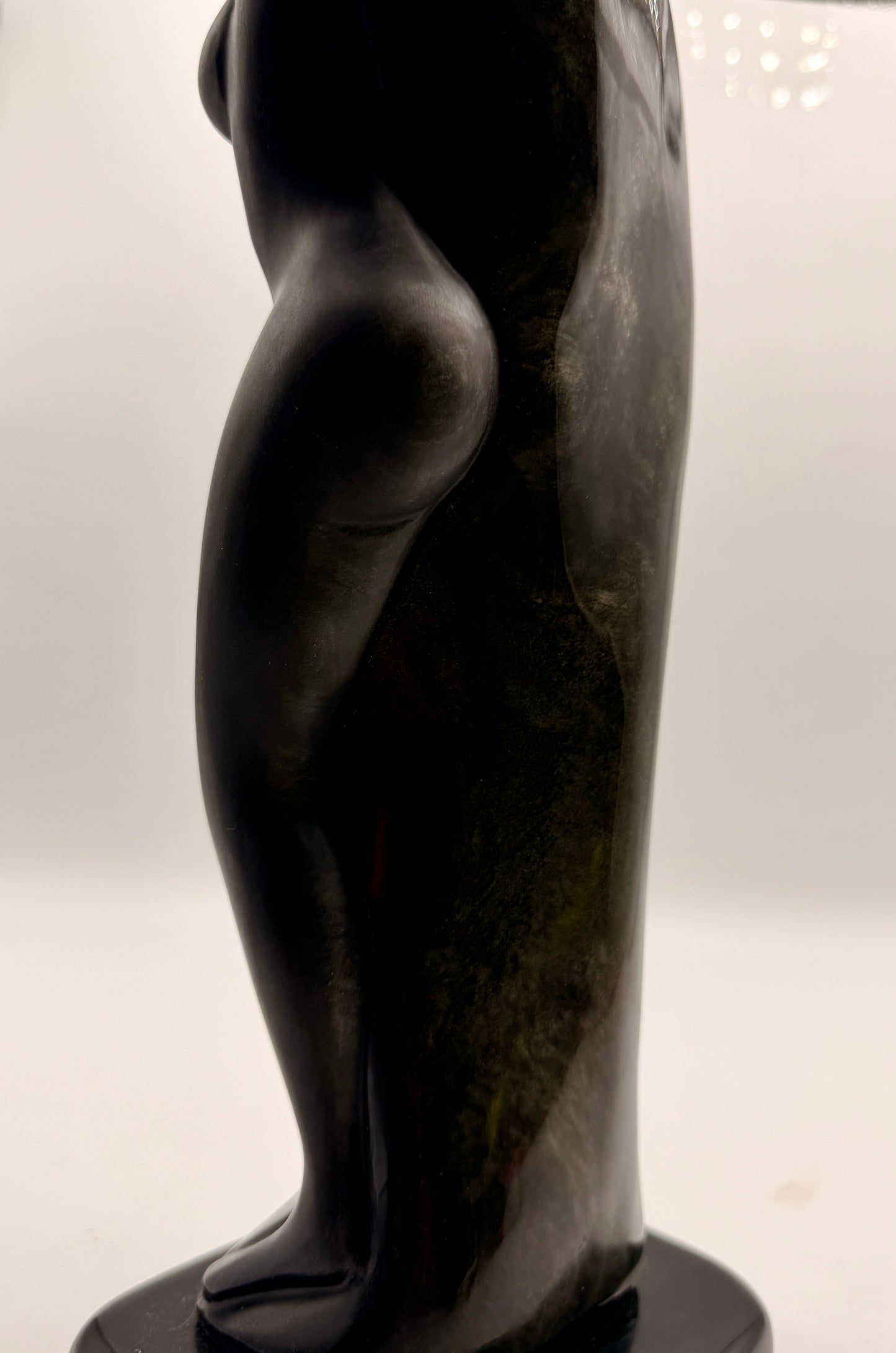 Golden Sheen Obsidian Goddess Statue