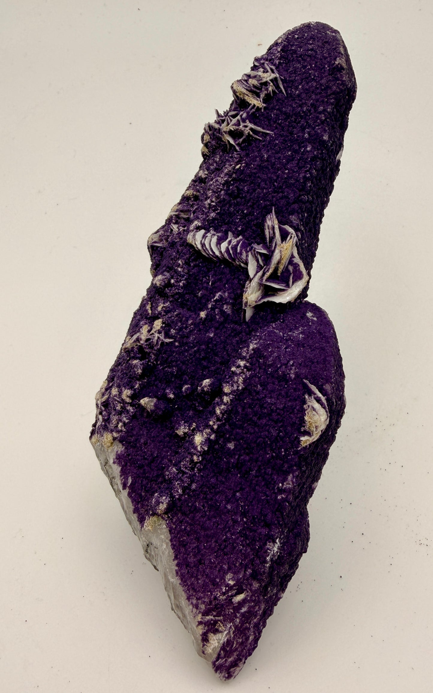 Purple Fluorite and Quartz wands
