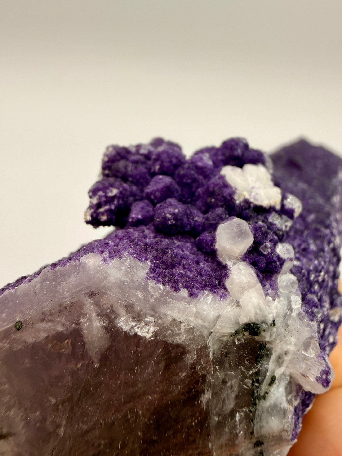 Purple Fluorite and Quartz wands