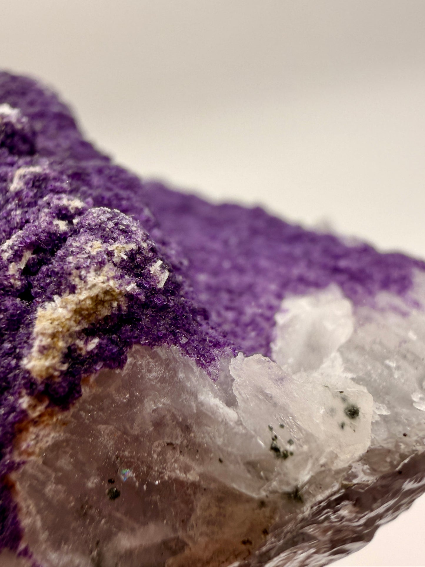 Purple Fluorite and Quartz wands