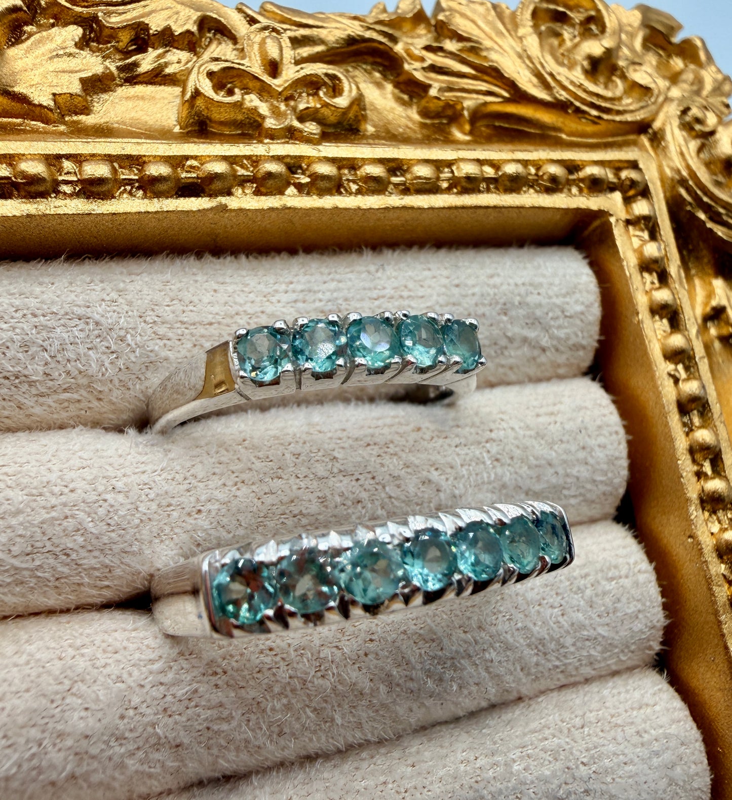 Alexandrite Rings Size 7.5 and 8