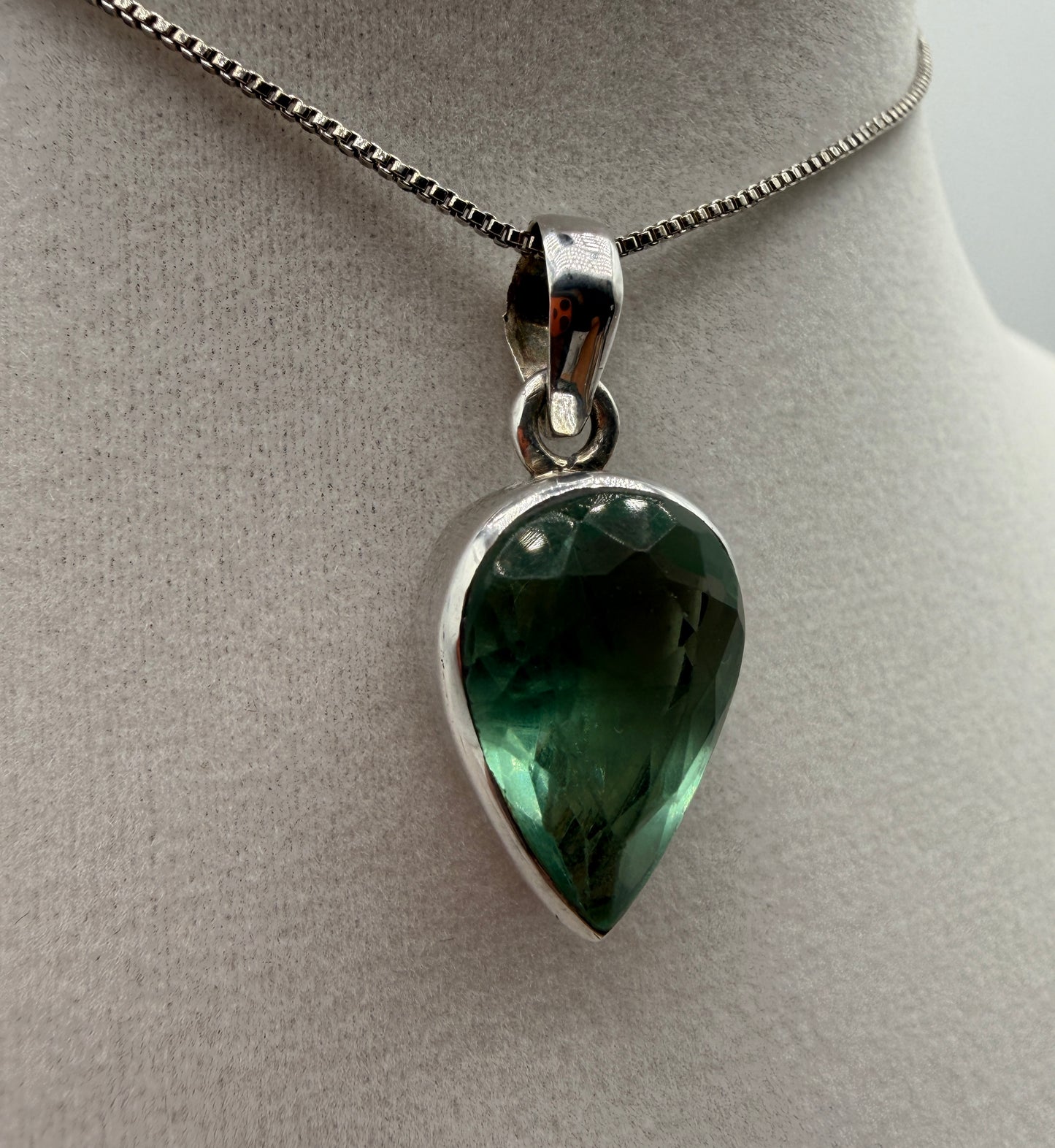 Teal Fluorite Pendants
