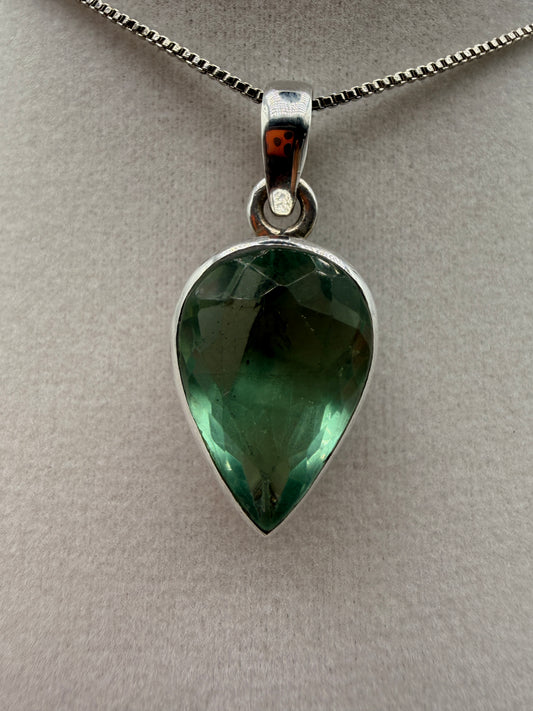 Teal Fluorite Pendants