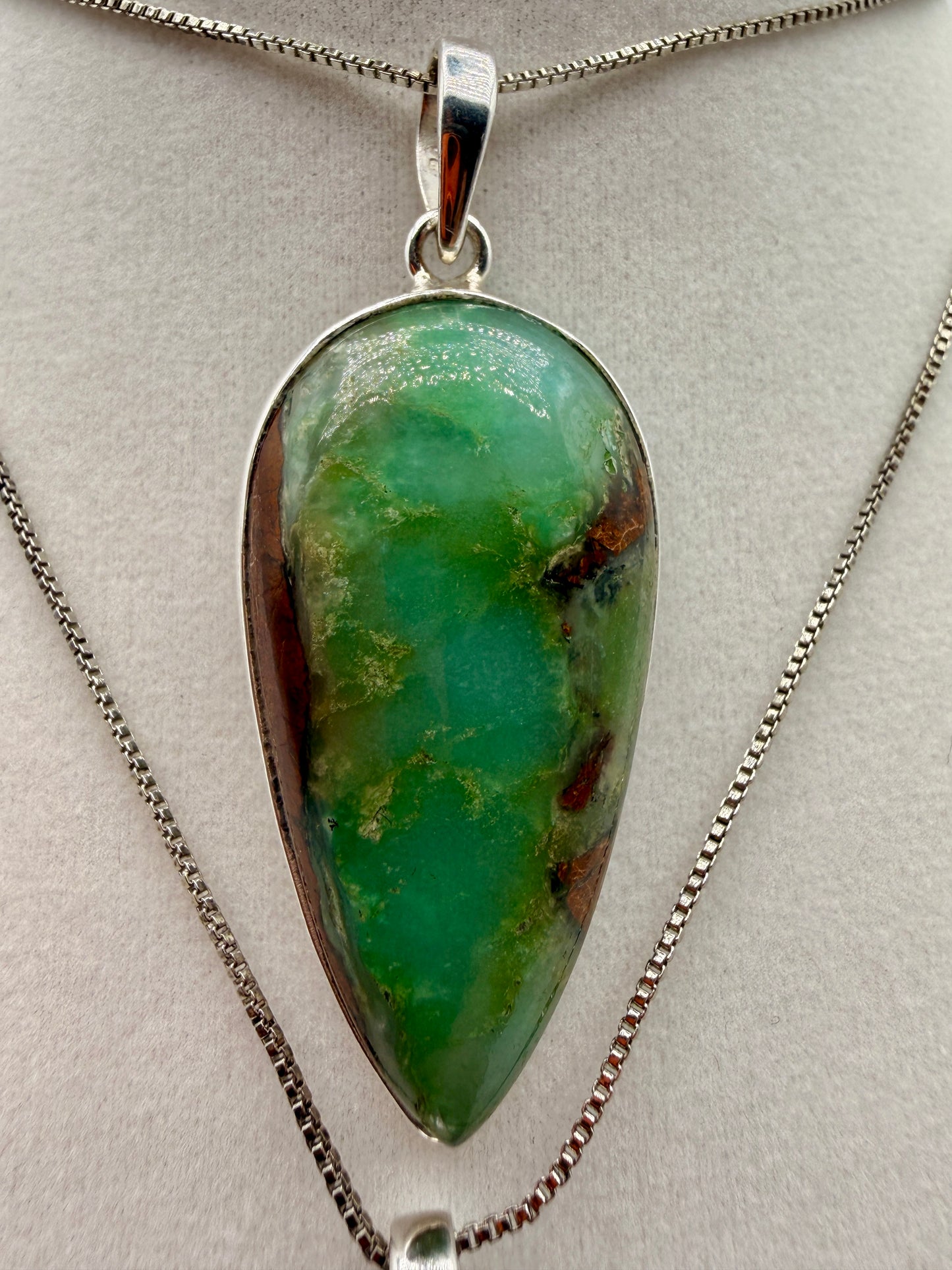 Chrysoprase Pendants