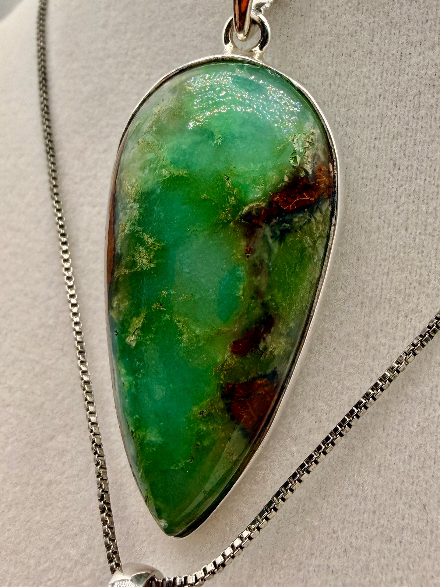 Chrysoprase Pendants