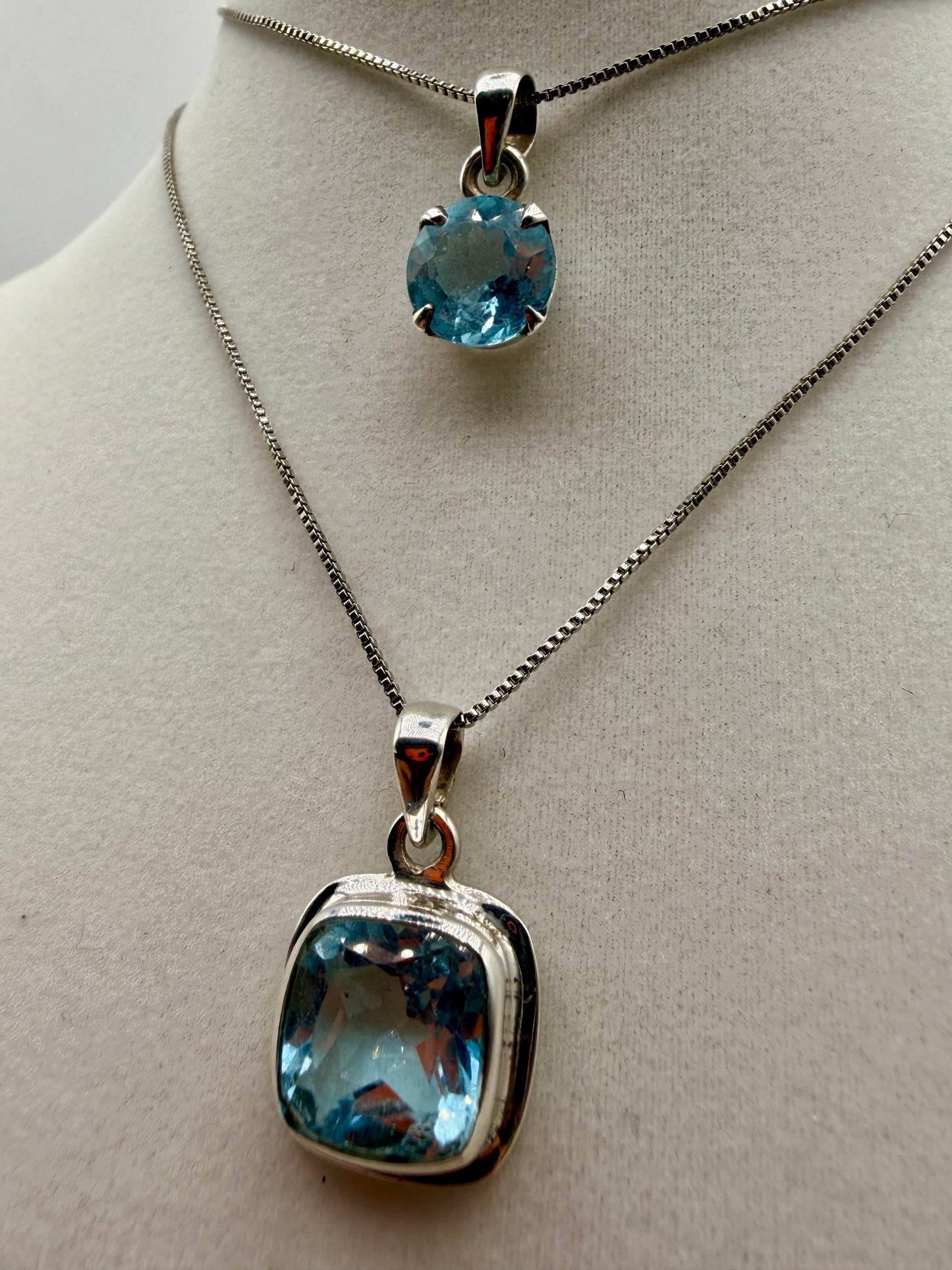 Blue Topaz Pendants
