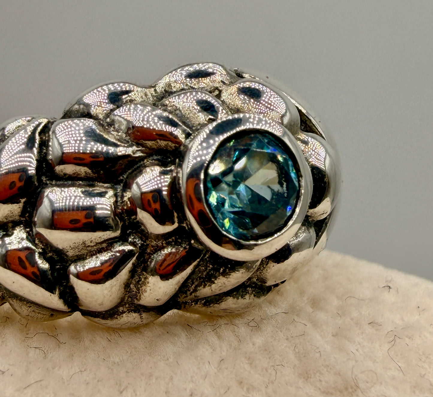 Blue Zircon Ring
