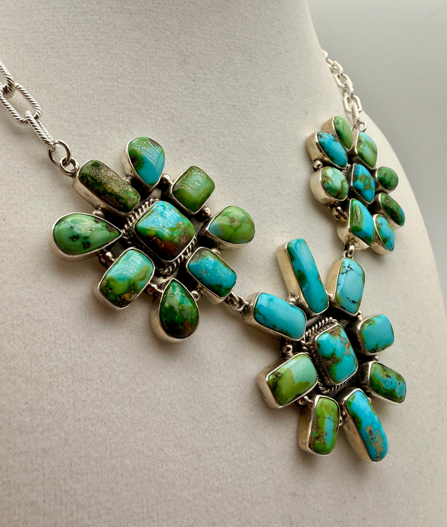 Sonoran Gold Turquoise Three Sisters Necklace