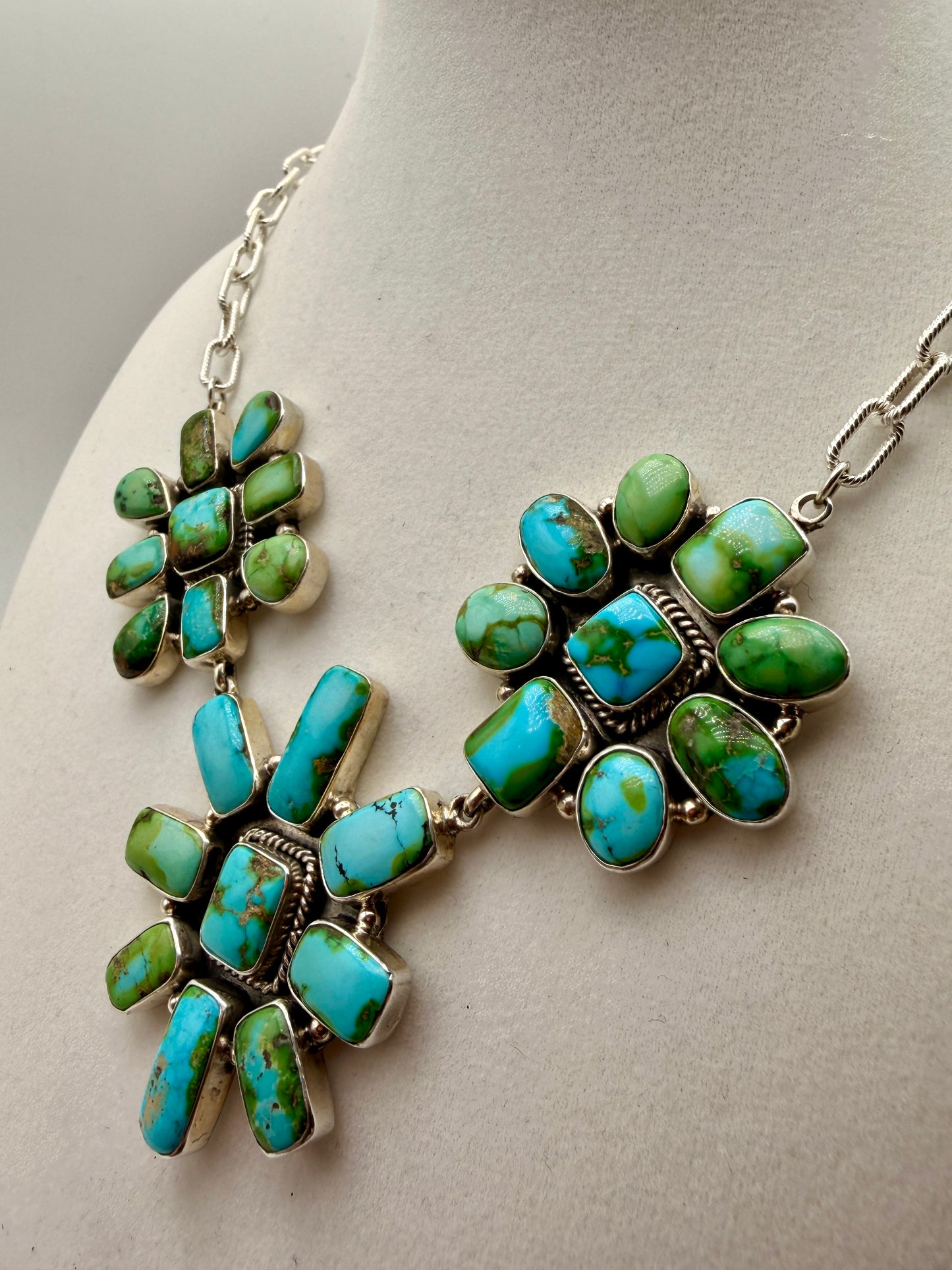 Sonoran Gold Turquoise Three Sisters Necklace