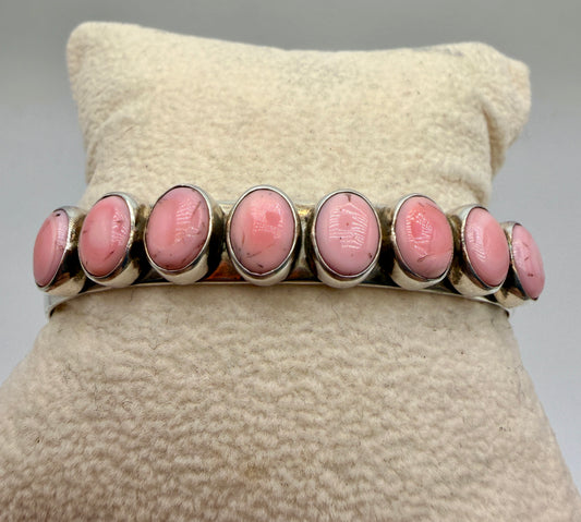 Pink Conch Shell Cuff Bracelet