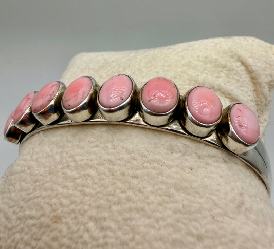 Pink Conch Shell Cuff Bracelet