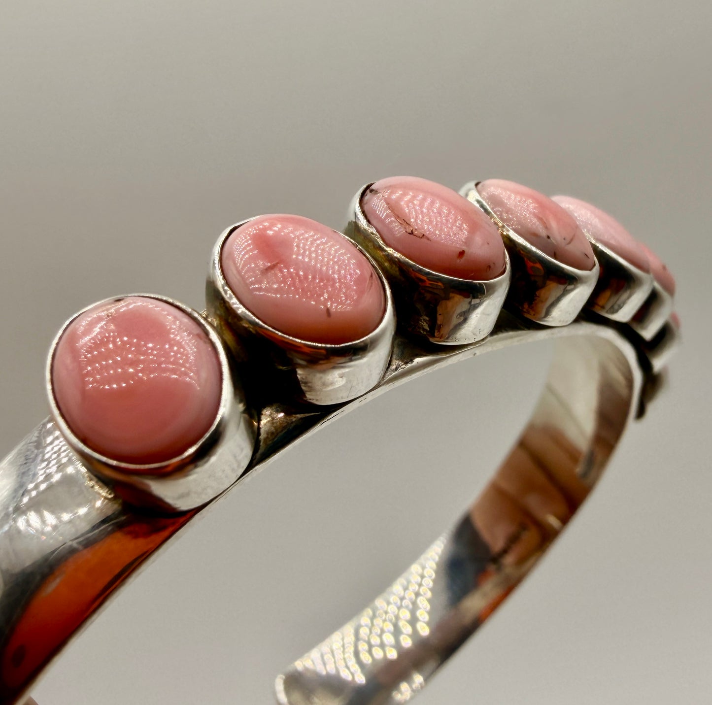 Pink Conch Shell Cuff Bracelet