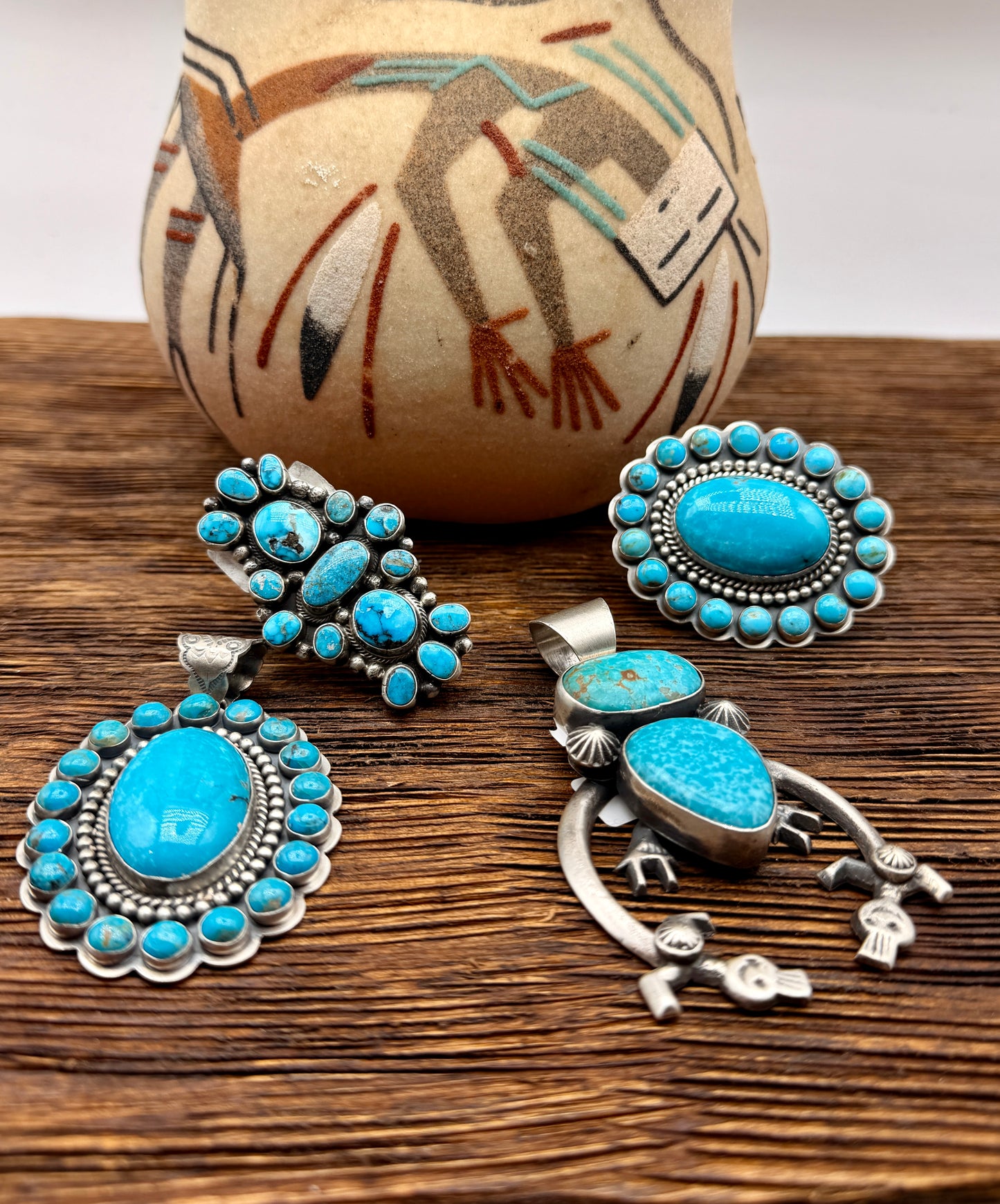 White Water Turquoise Spirit Dancer Ring