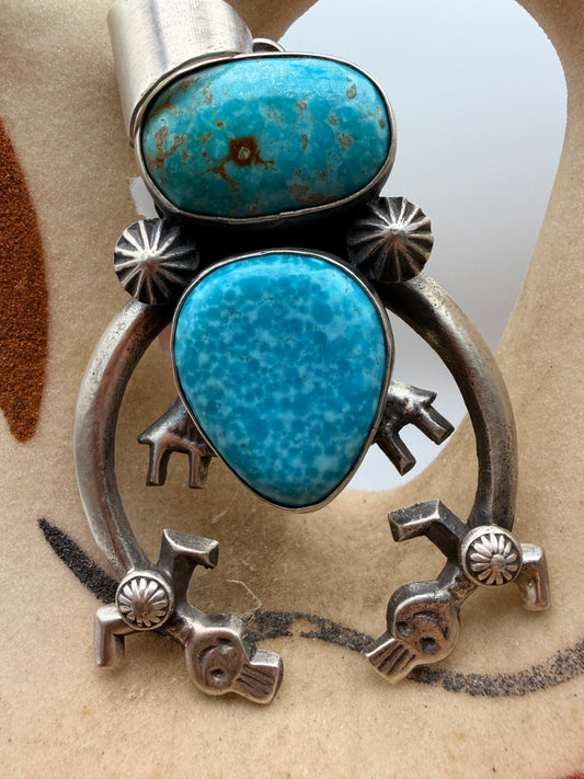 White Water Turquoise Naja Pendant
