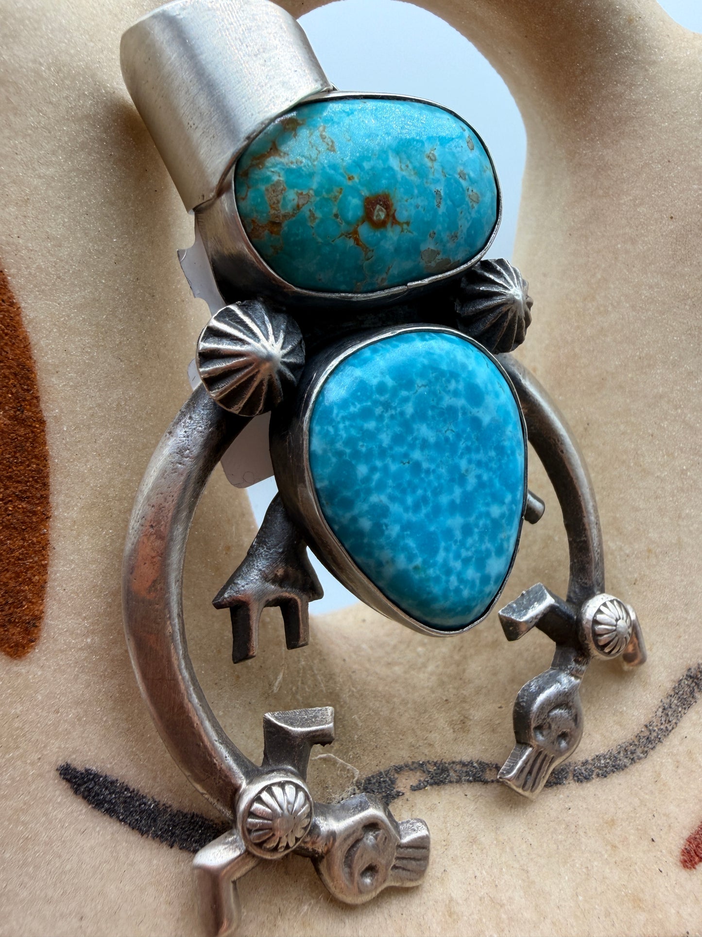 White Water Turquoise Naja Pendant