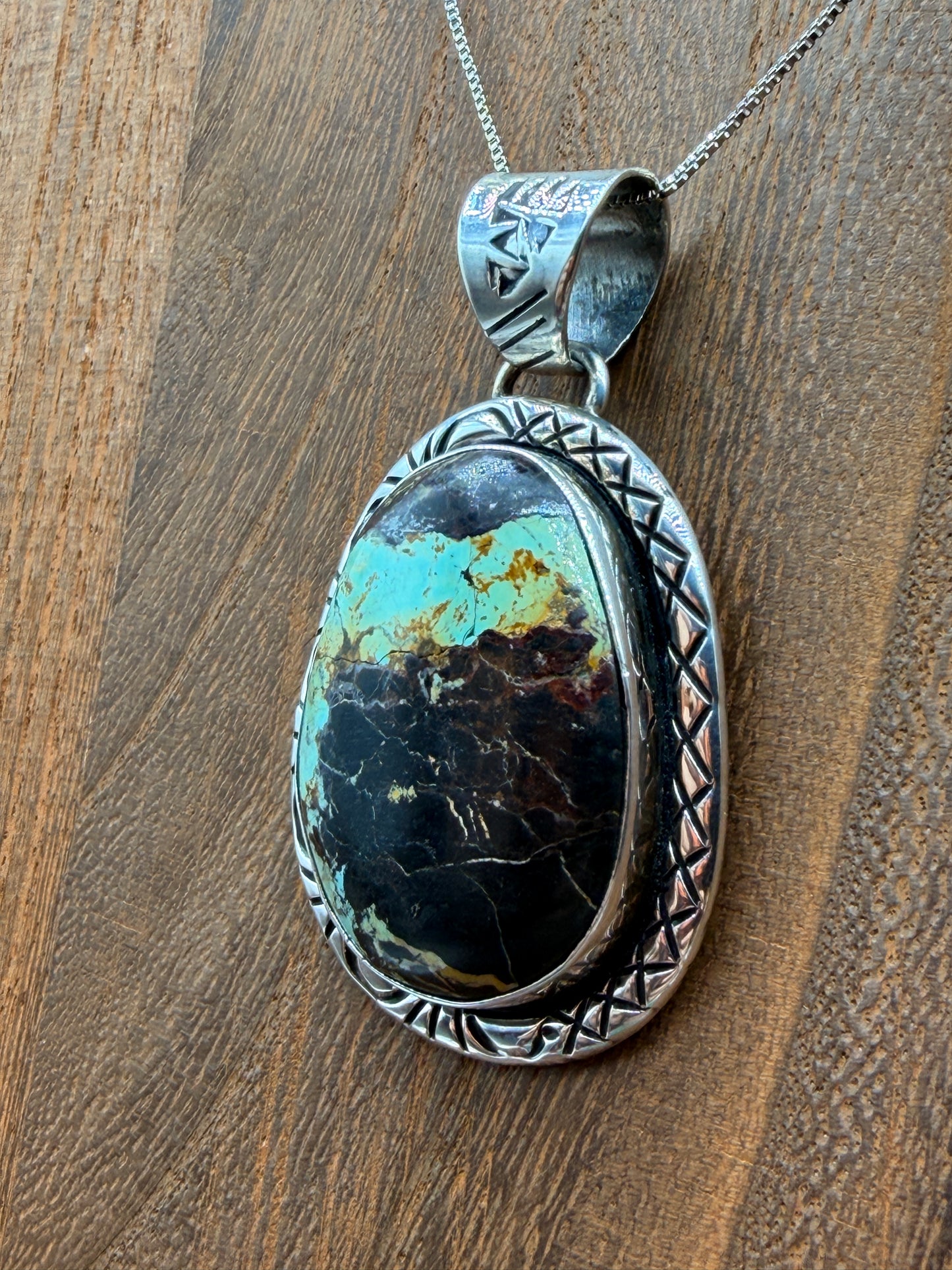 Blackjack Turquoise Pendant