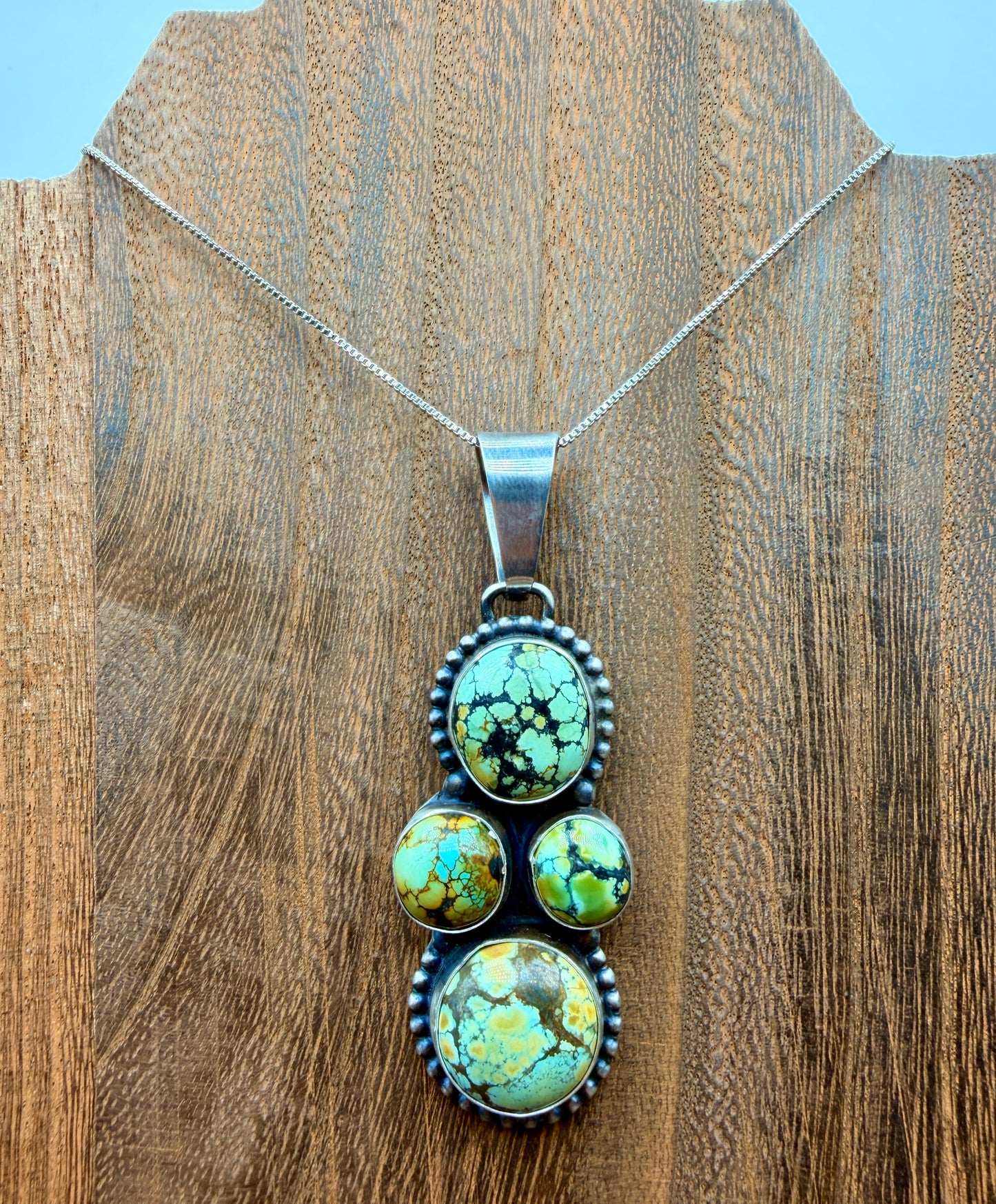 Blackjack Turquoise Four Directions Pendant