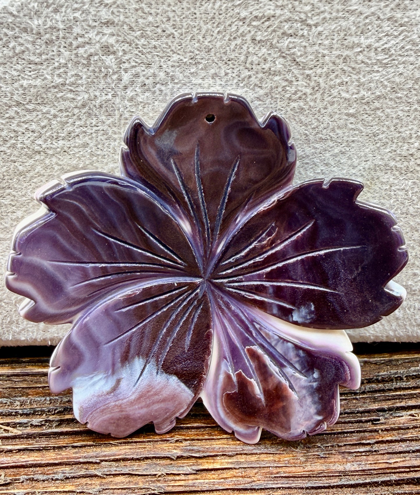 Wampum Shell Flower Beads