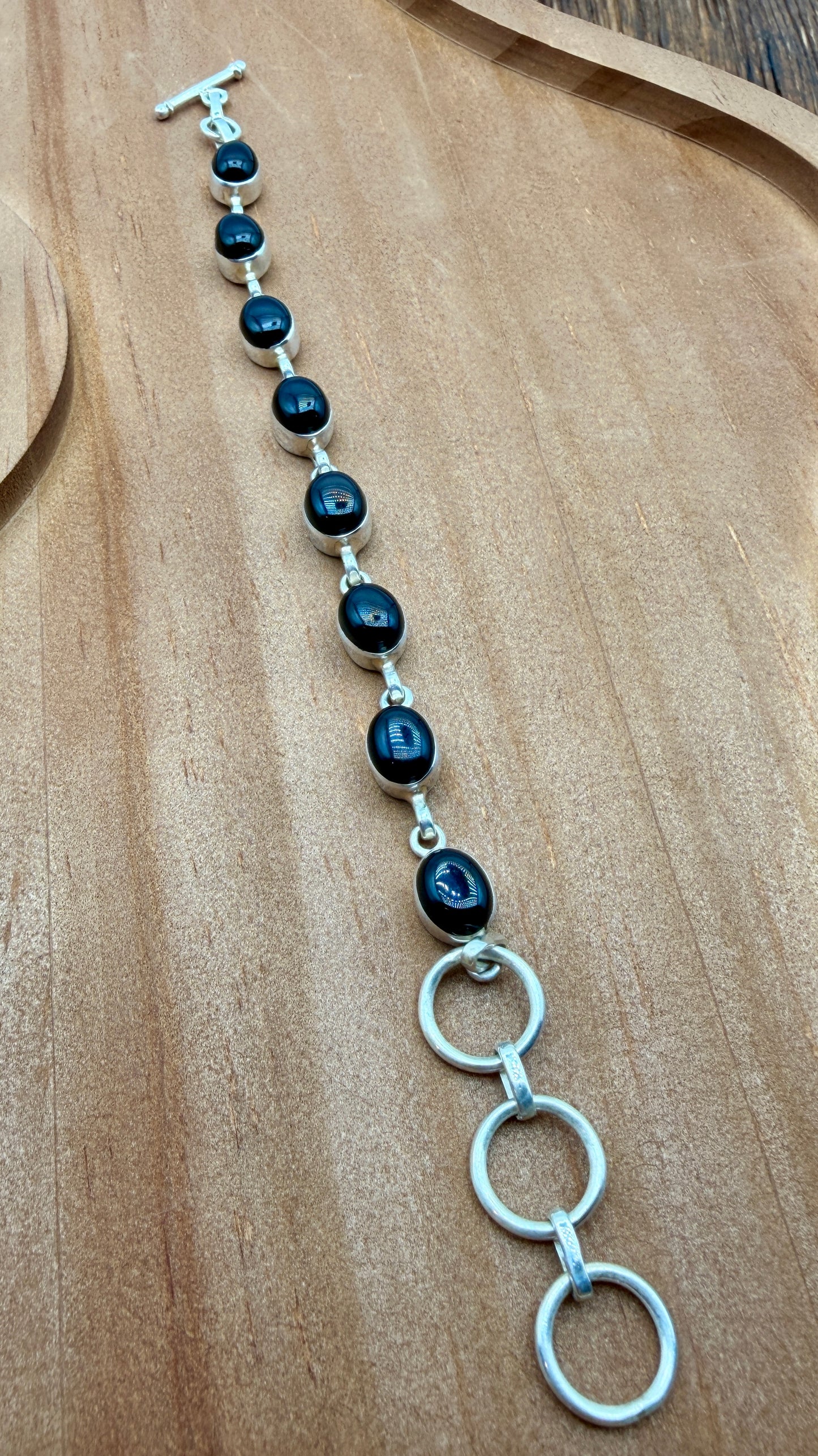 Black Onyx Link Bracelet