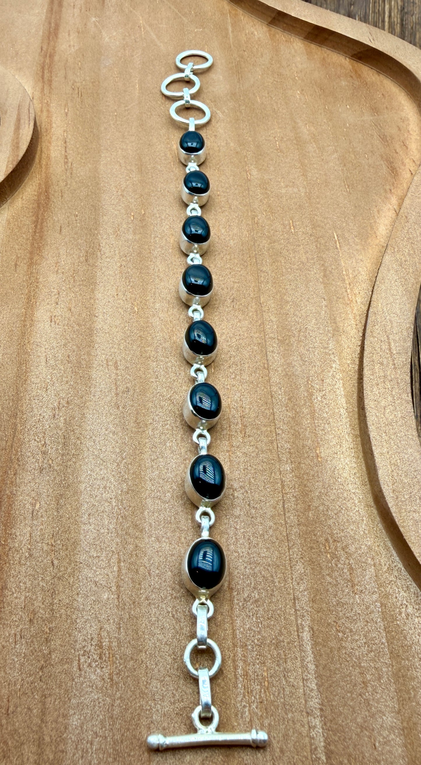 Black Onyx Link Bracelet
