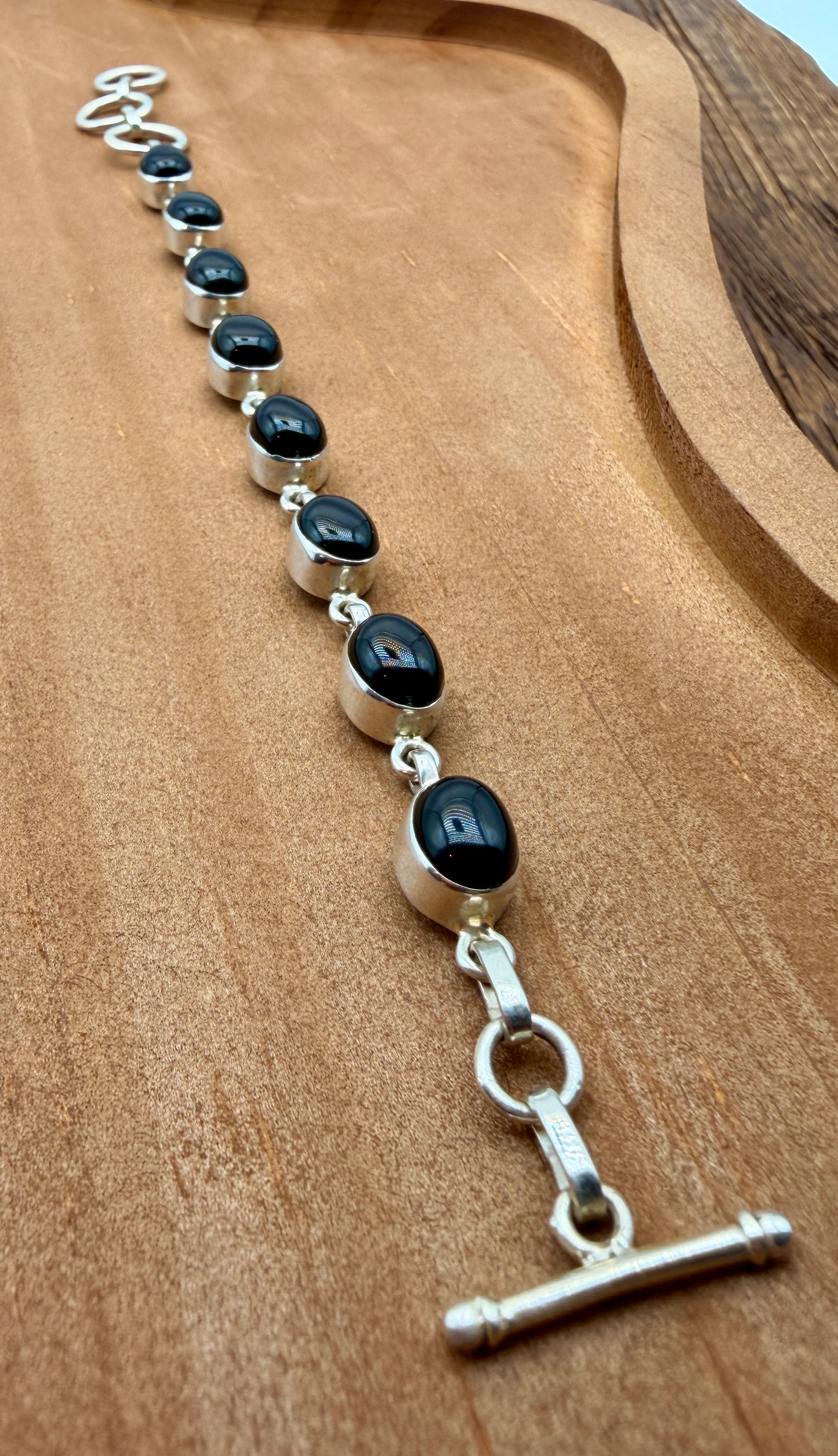 Black Onyx Link Bracelet