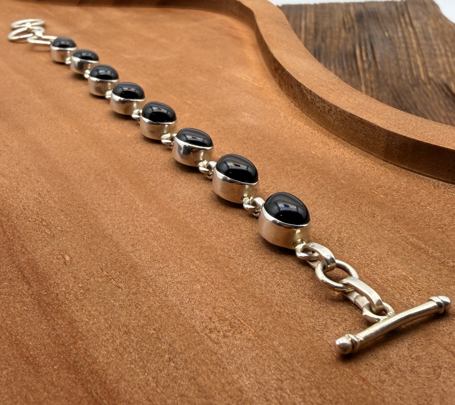 Black Onyx Link Bracelet