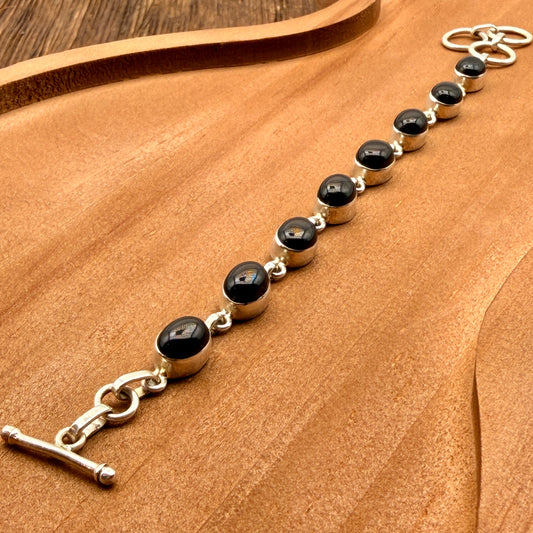 Black Onyx Link Bracelet