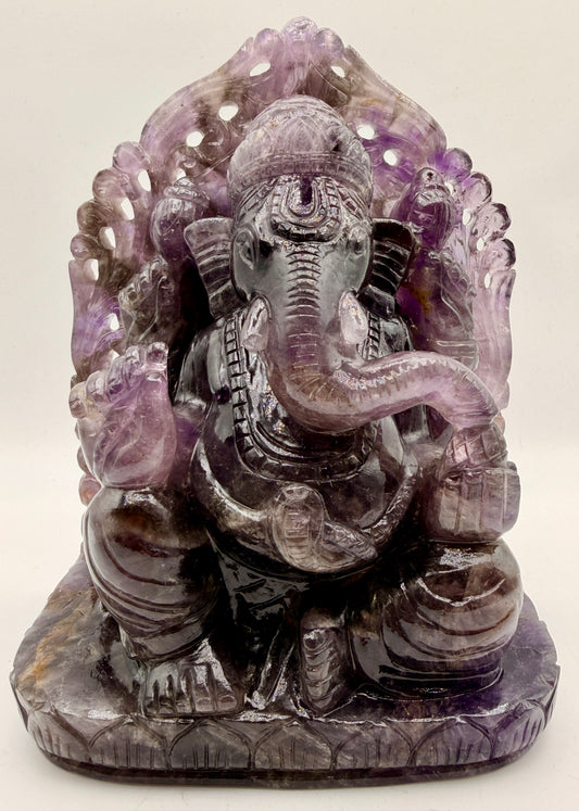 Large Super 7 Crystal Ganesha Statue – Filigree Altar
