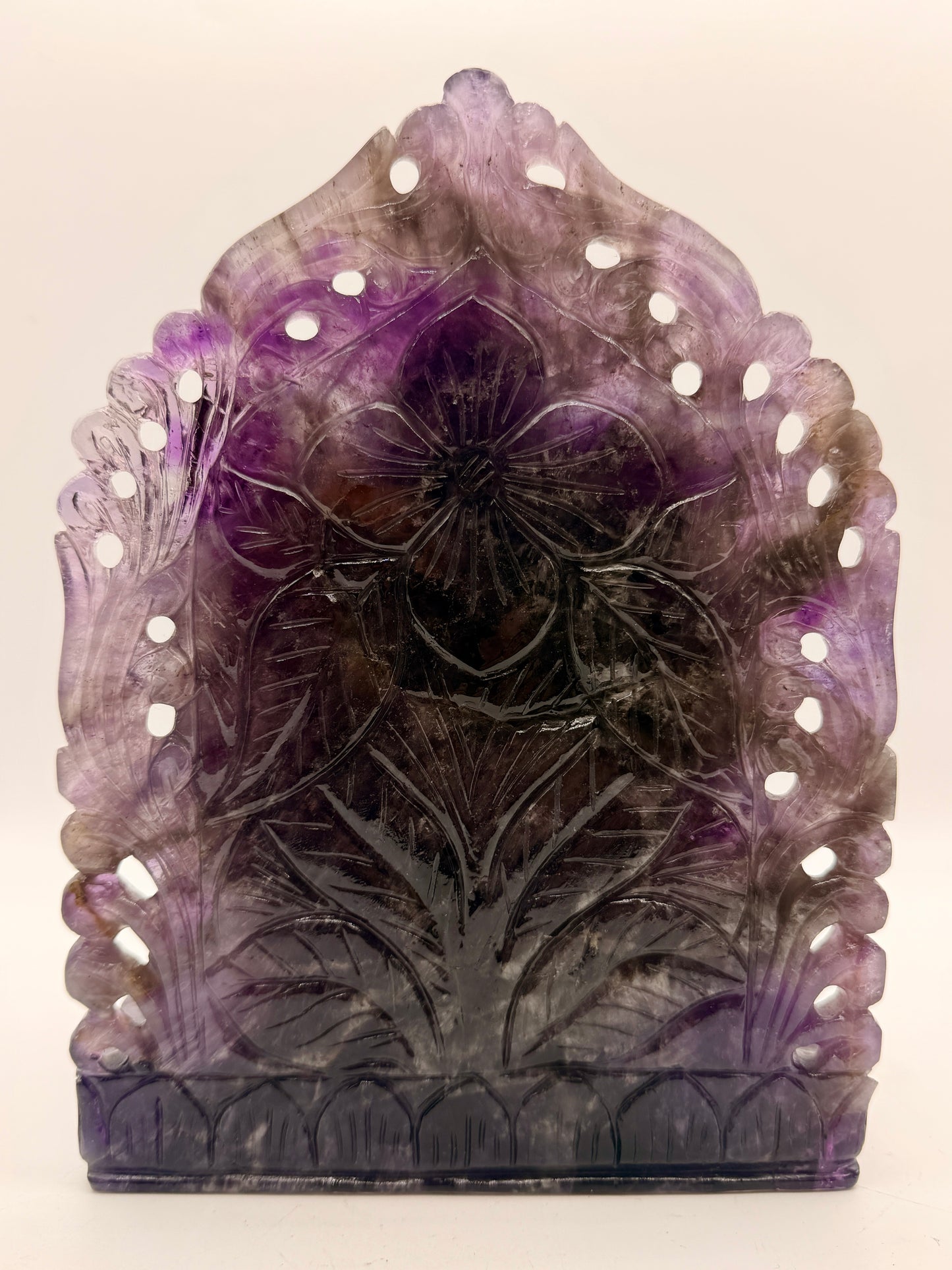 Super 7 Crystal Amethyst Ganesha Filagree Altar