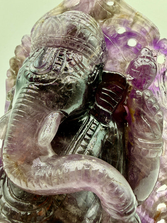 Large Super 7 Crystal Ganesha Statue – Filigree Altar