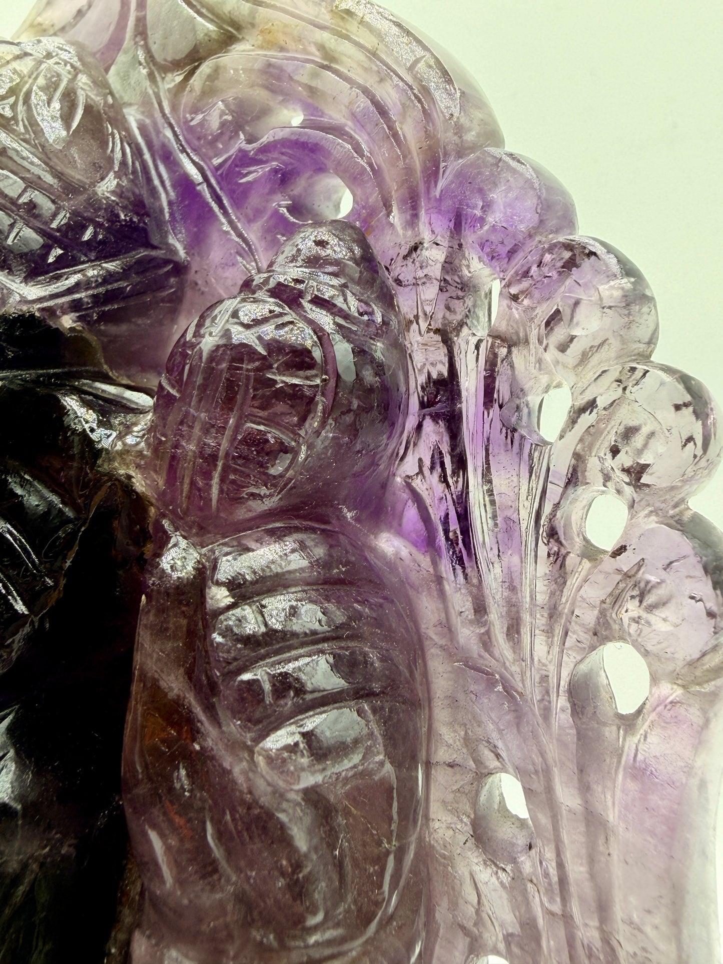 Super 7 Crystal Amethyst Ganesha Filagree Altar