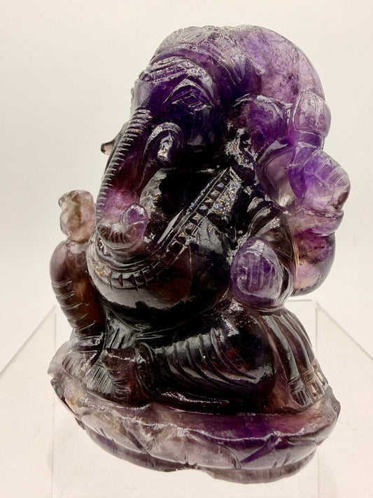 Super 7 Crystal Ganesha Statue – Amethyst Altar