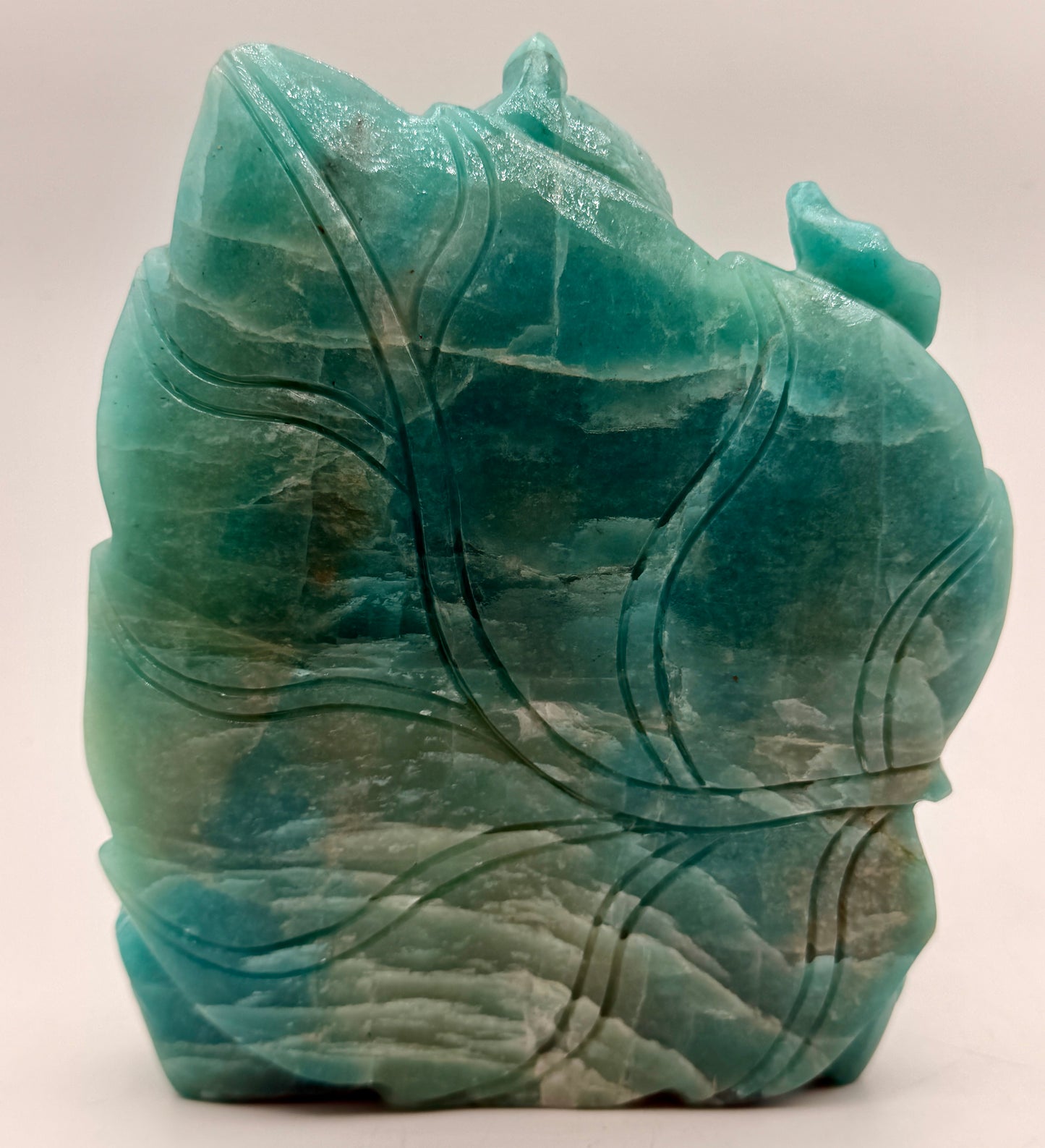Amazonite Crystal carved Ganesha Altar