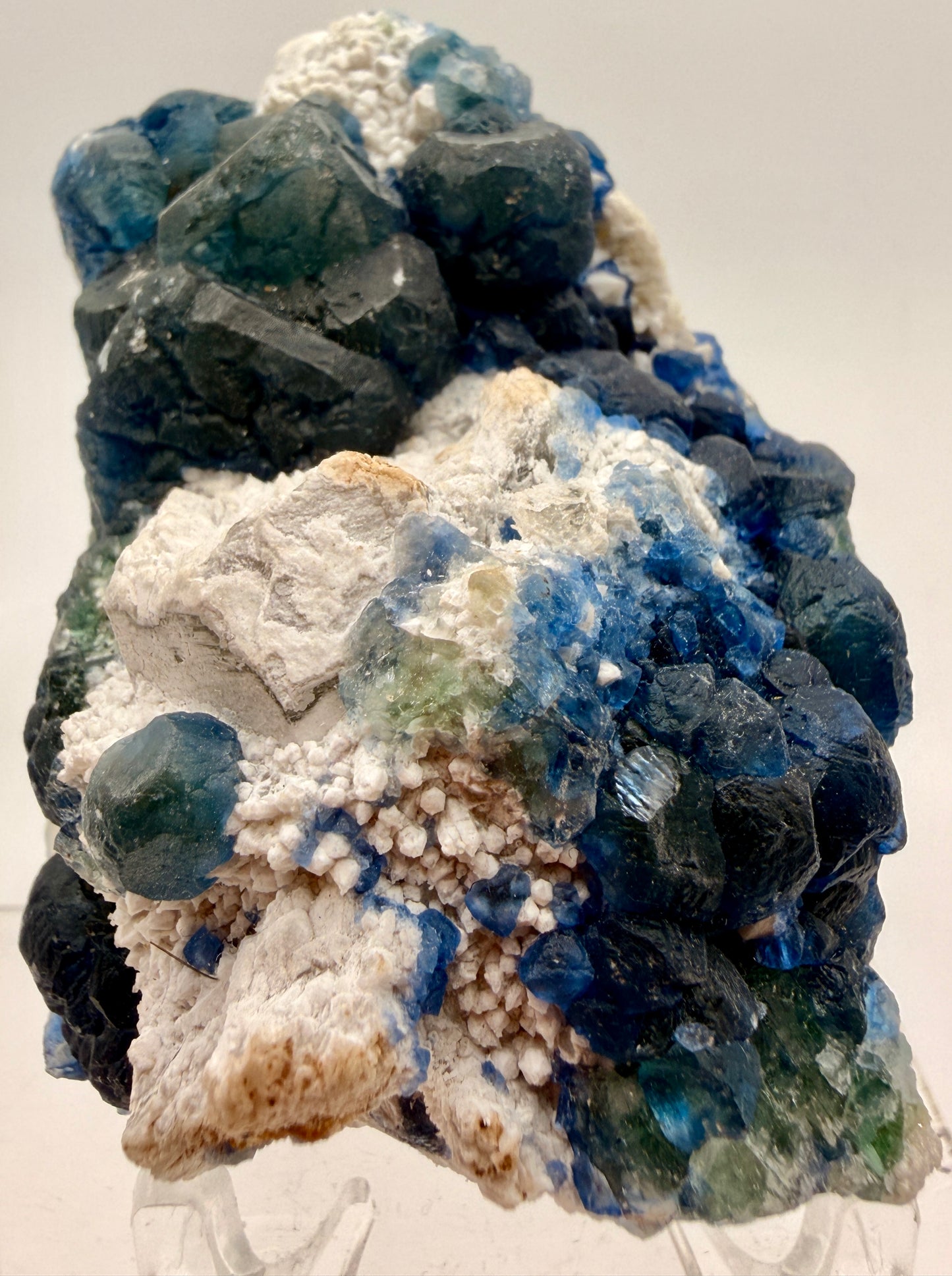 Blue Botryoidal Fluorite Pseudomorphs – Inner Mongolia