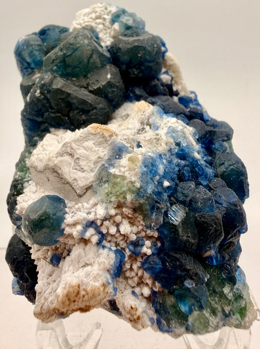 Blue Botryoidal Fluorite Pseudomorphs – Inner Mongolia