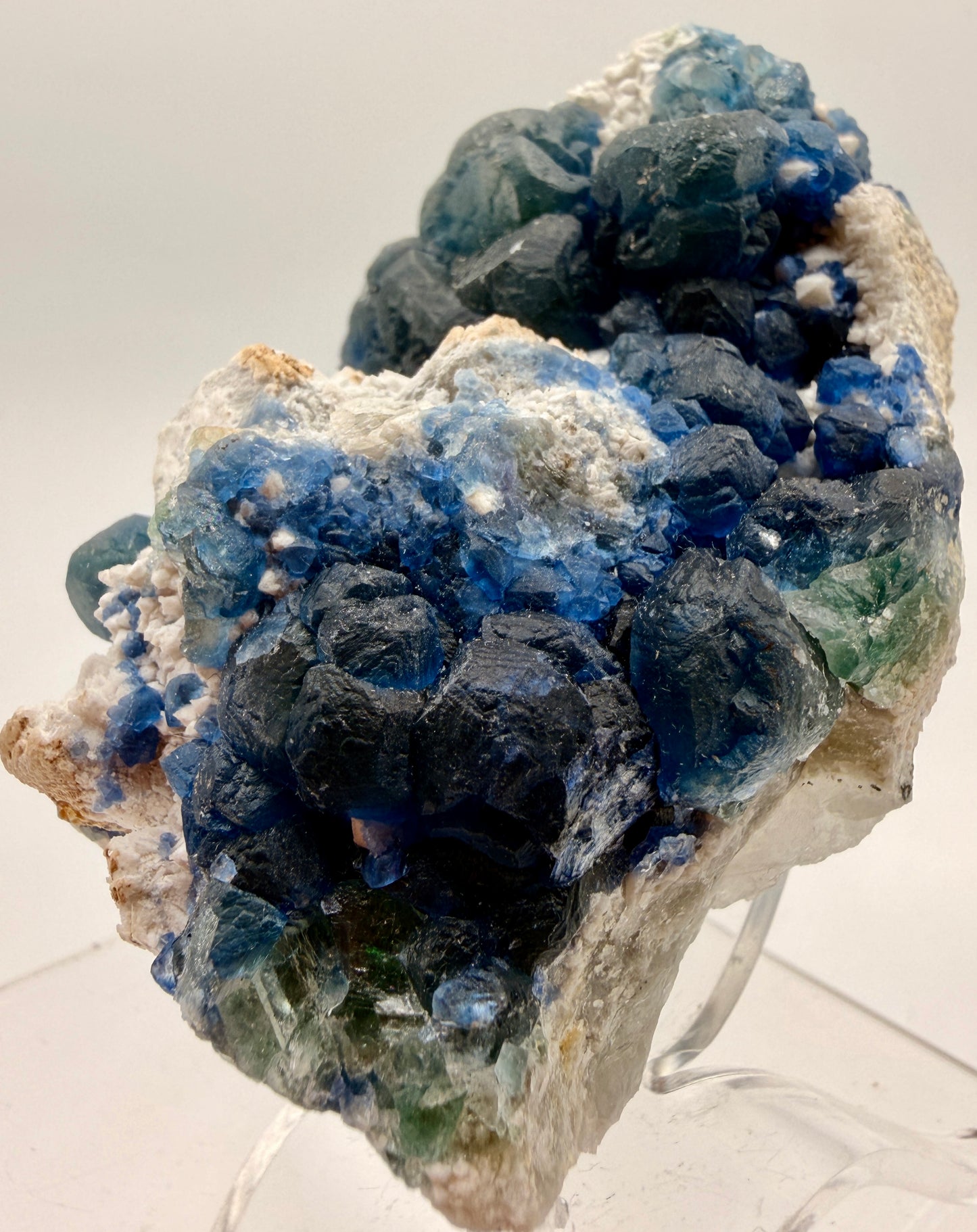 Blue Botryoidal Fluorite Pseudomorphs – Inner Mongolia