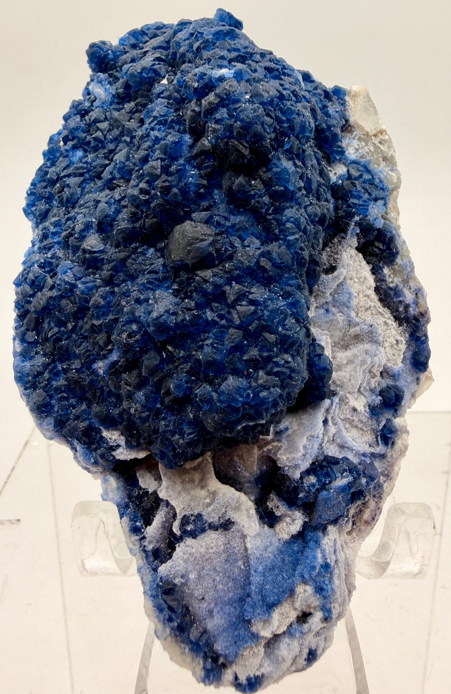Blue Botryoidal Fluorite Pseudomorphs – Inner Mongolia
