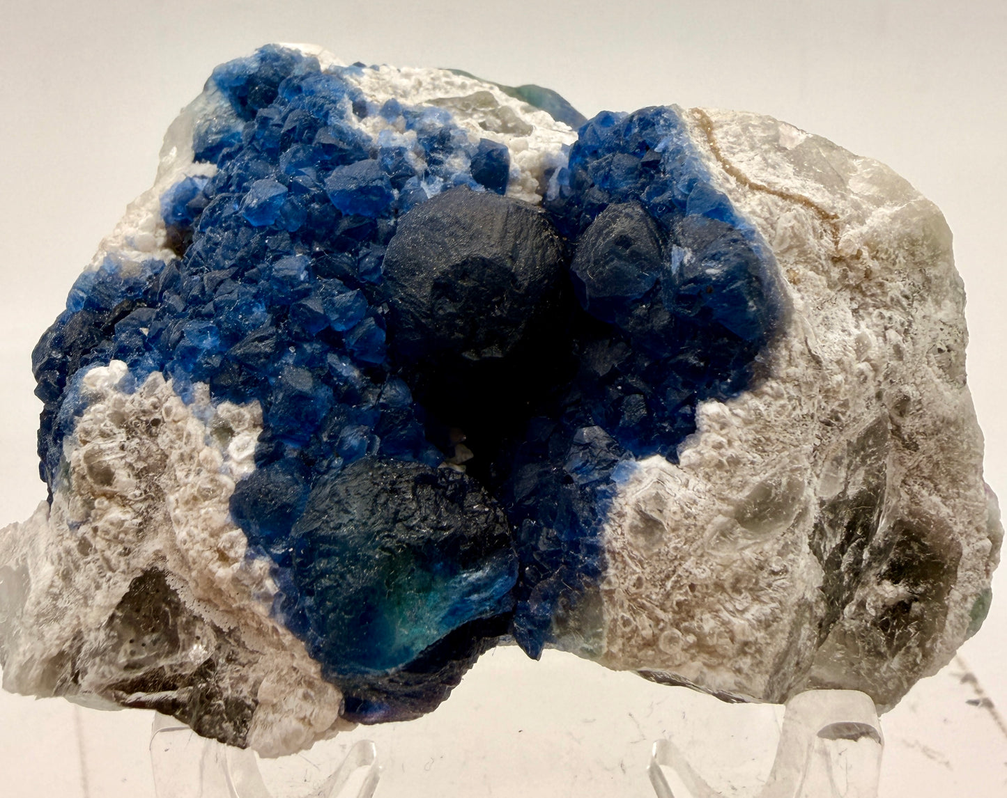 Blue Botryoidal Fluorite Pseudomorphs – Inner Mongolia