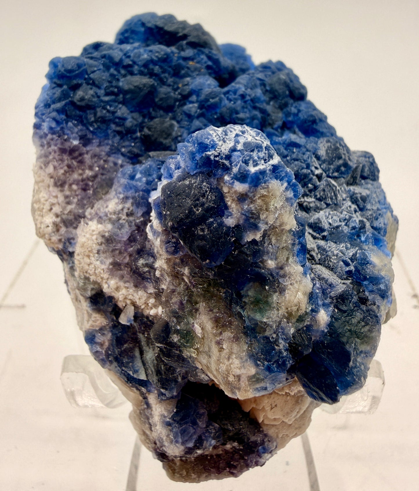 Blue Botryoidal Fluorite Pseudomorphs – Inner Mongolia