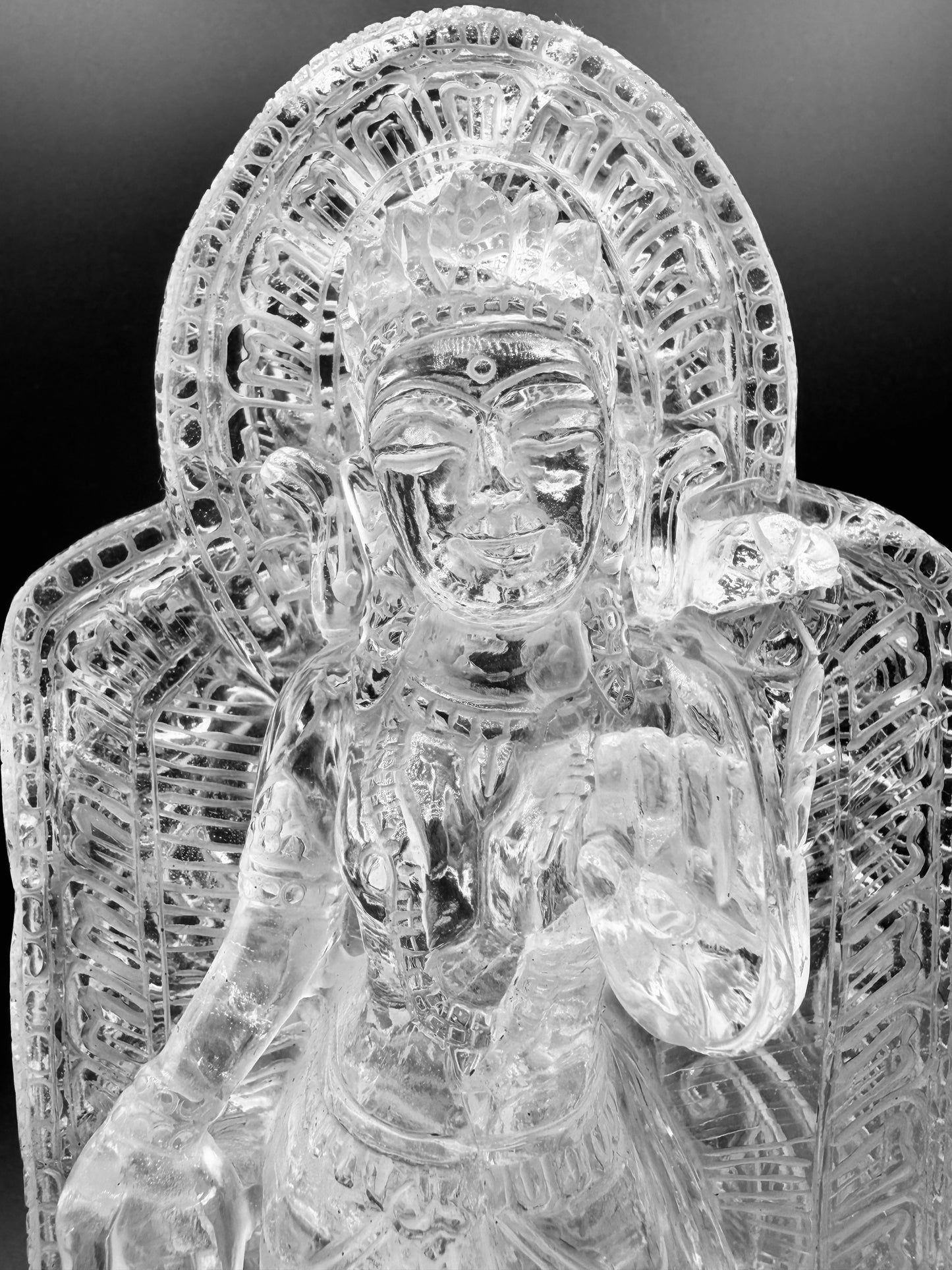 Himalayan Crystal Clear Quartz Tara Altar
