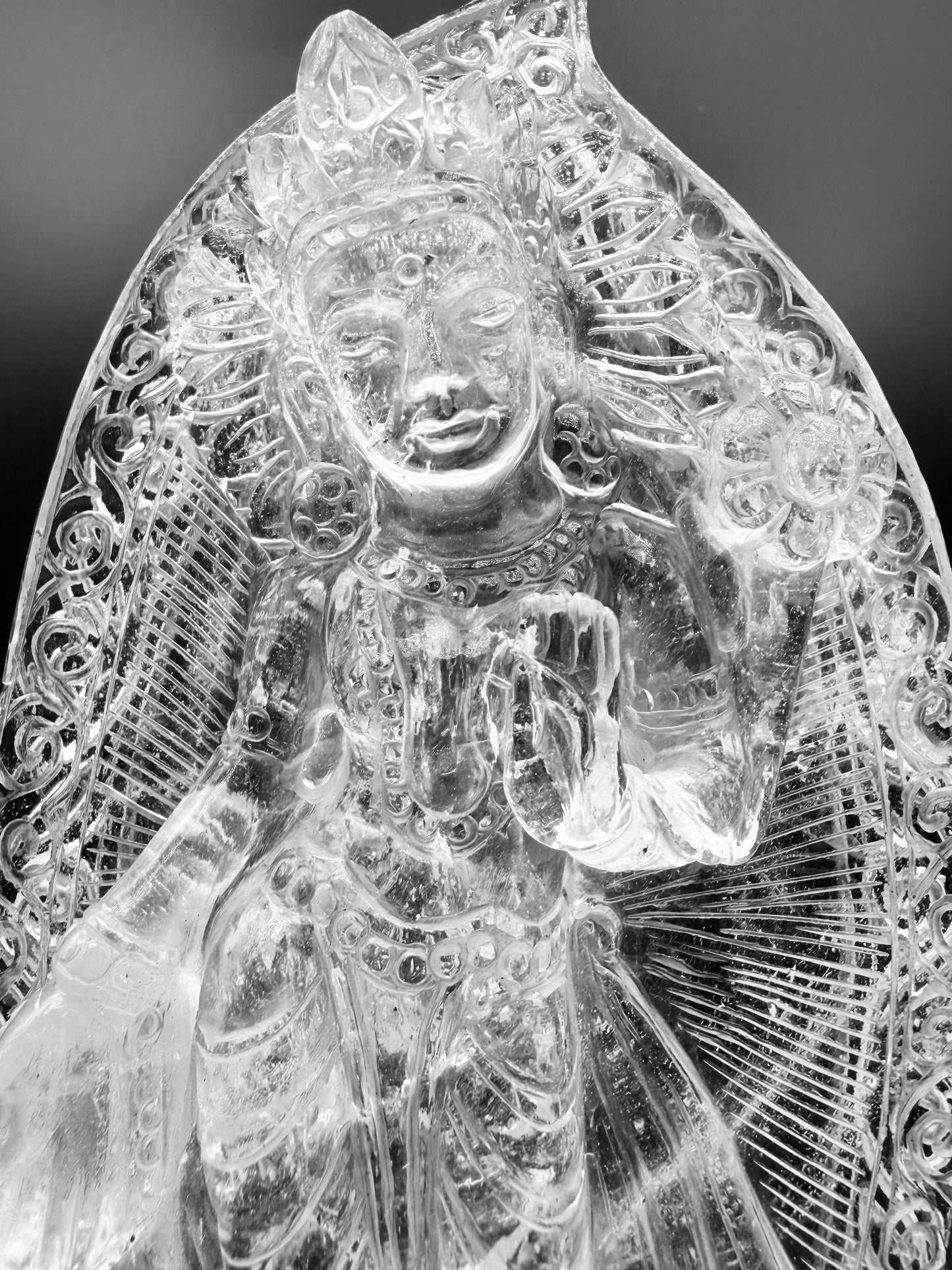Himalayan Crystal Clear Quartz Tara Altar