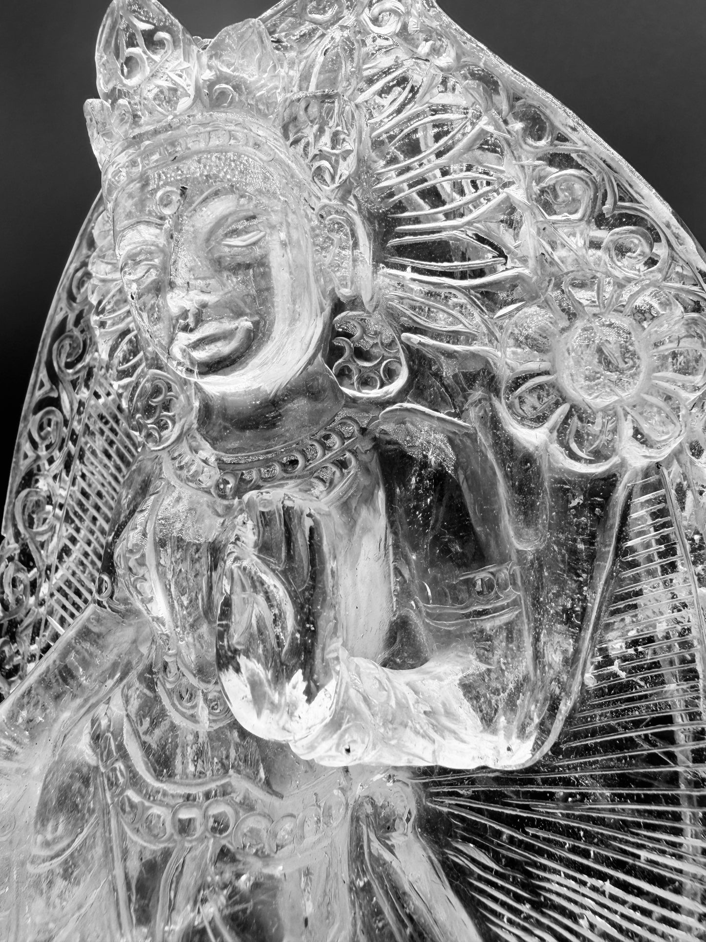 Himalayan Crystal Clear Quartz Tara Altar