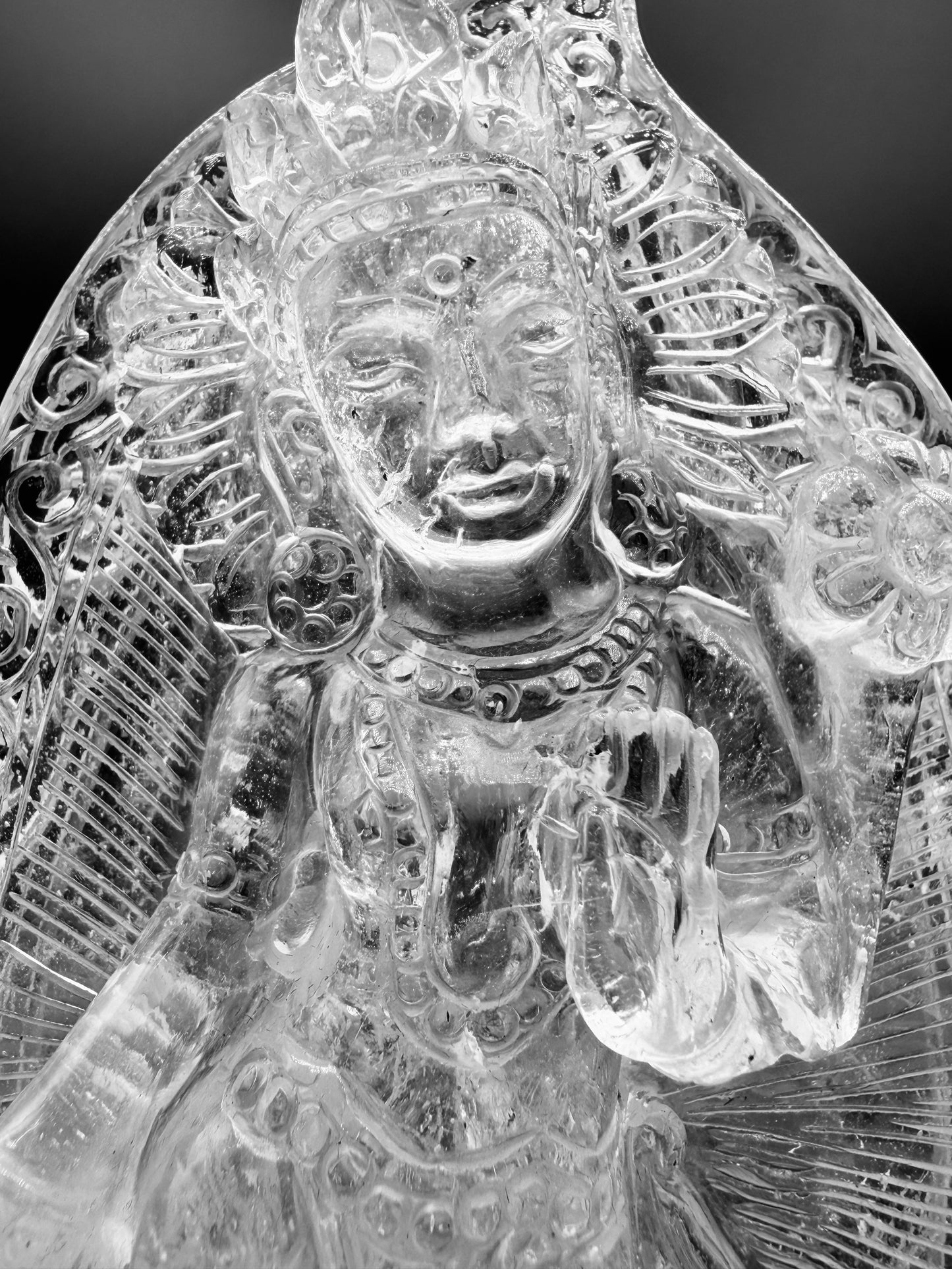Himalayan Crystal Clear Quartz Tara Altar