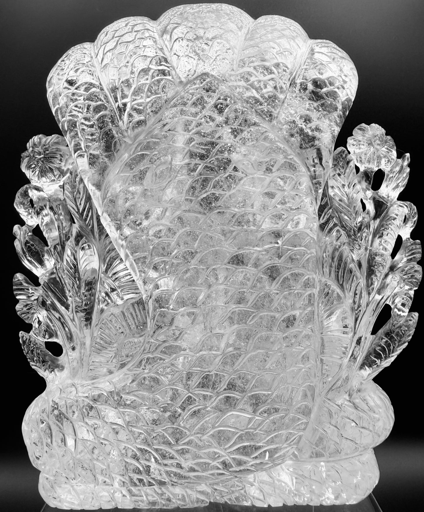 Himalyan Crystal clear Quartz Lakshmi and Vishnu Altar
