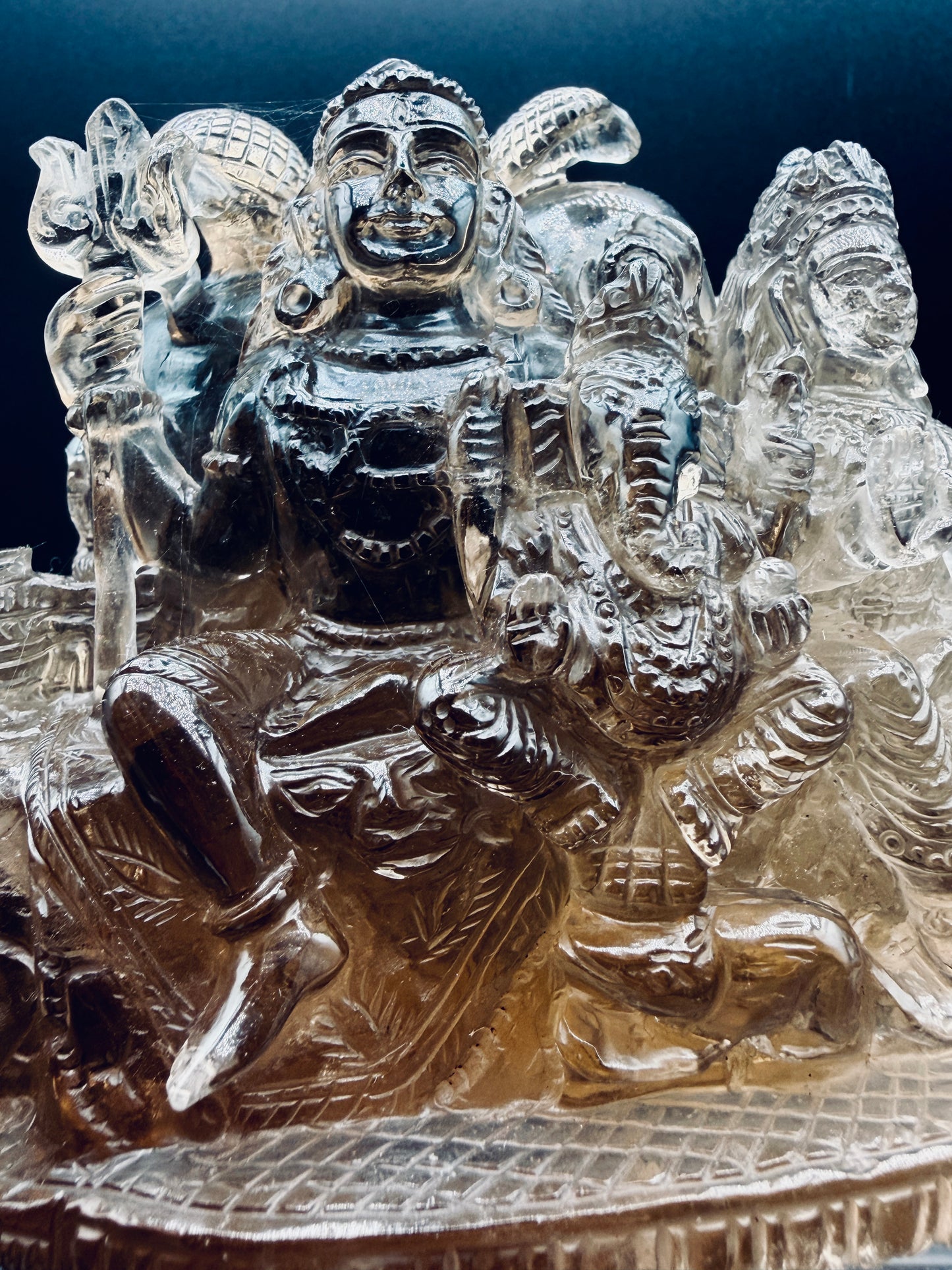 Smokey Quartz Crystal Family of Gods Altar